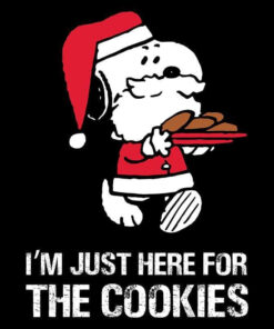 Vintage Peanuts Snoopy Santa More Cookies, I'm Just Here For The Cookies, Snoopy Santa, Snoopy, Layered SVG, DXF, PNG, EPS