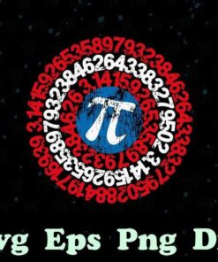 Vintage Pi Spin, Happy Pi Day, Math Teacher, Captain America Shield, The Teacher, Layered Svg Eps Png Dxf