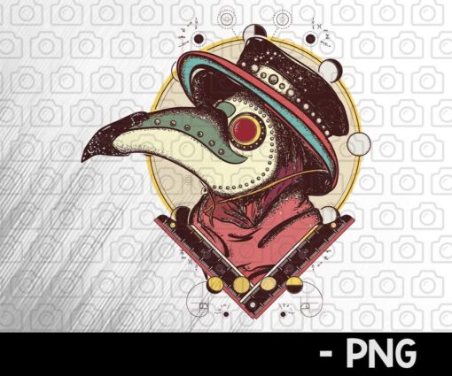 Vintage Plague Doctor, 2021 halloween, halloween theme, halloween scary gift for man woman , Awesome horror Art, Customizable PNG