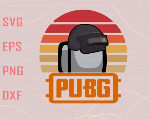 Vintage Pubg Among Us, Pubg, Among Us, Trending Game, Imposter, Among Us Lovers, Layered Svg Eps Png Dxf