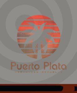 Vintage Puerto Plata Dominican Republic Travel Vacation,Dominican Republic, Retro Coconut tree Customizable Png