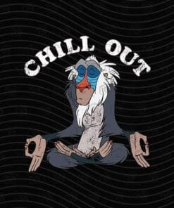 Vintage Rafiki Meditation, Disney The Lion King Rafiki Chill Out Meditation Graphic, Meditation Lovers, Rafiki Lovers, Layered SVG, DXF, PNG, EPS