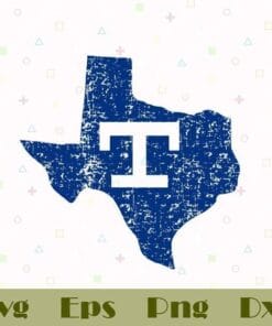 Vintage Rangers Texas Baseball Home Sweet Home Layered SVG, DXF, PNG, EPS