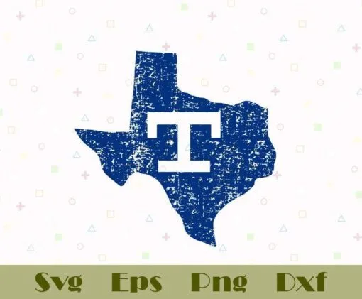 Vintage Rangers Texas Baseball Home Sweet Home Layered SVG, DXF, PNG, EPS