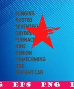 Vintage Red Soldier Star Hero, Longing Rusted Seventeen Daybreak, Trigger Words Winter, Homecoming One Freight Car, SVG PNG DXF, EPS, PDF