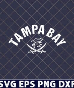 Vintage Red Tampa Bay Old School Pirate TB Cool Tampa Bay football, sport, Layered Svg, Svg Eps Png Dxf