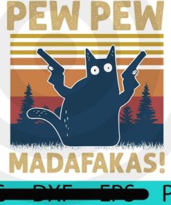 Vintage Retro Black Cat Pew Pew , Cat lover, , Cute, Funny, Trending, Halloween, Funny Halloween , Halloween Art, 2021 halloween, 2021 halloween gift, halloween theme, man gift , woman gift, Customizable PNG