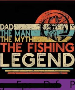 Vintage retro Dad the Mens the myths the fishing legend, happy 2021 Halloween, Halloween Theme, Scary Halloween Stuff Customizable PNG