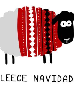 Vintage Sheep "Fleece Navidad", For Girlfriend, For Boyfriend, Funny Christmas Card - Feliz Navidad - gifts, Layered Svg Eps Png Dxf
