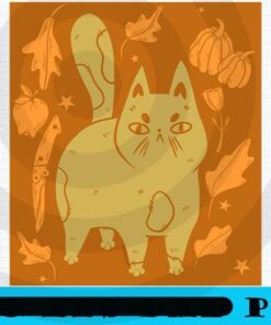 Vintage Spooky Cat, 2021 Halloween, Horror 2021 Halloween Art Gift, Cute Funny 2021 Halloween Saying , Halloween Theme, Customizable PNG