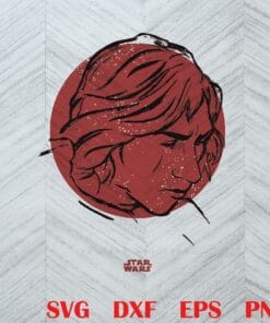 Vintage Star Wars, Last Jedi Sumi Kylo, Kylo Ren, Jedi Character, Ben Solo Star Wars SVG PNG DXF, EPS, PDF