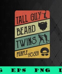 Vintage Tall Guy Beard Twins Purple Hoser, Basketball Lovers, Sarcastic Saying, Kids Dude,sport,SVG PNG DXF, EPS, PDF