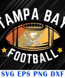 Vintage Tampa Bay Football, Old School Pirate TB, Tampa Bay Buccaneers, NFL Football, sport,SVG PNG DXF, EPS, PDF