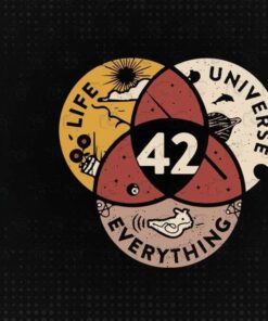 Vintage Teacher Svg, 42 The Answer To Life The Universe And Everything, Funny Science Lover Svg, Funny Hiking Svg, Layered Svg Eps Png Dxf