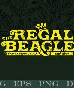 Vintage The Regal Beagle Funny Beagle, Three's Company TV Show, Regal Beagle Pub Wall Sign, Customizable Layered Svg, Svg Eps Png Dxf