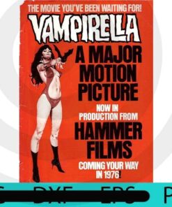 Vintage Vampirella 1, Halloween 2021 art, Halloween, Halloween Theme, Scary Halloween Gift, Customizable PNG