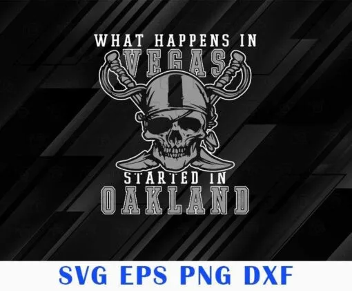 Vintage Viking, What Happens In Vegas Started In Oakland, Football Raider, Football Player, Layered SVG, DXF, PNG, EPS