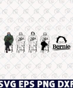 Viral Bernie Sanders, Bundle Of Bernie Sanders, Sitting Inauguration,Inauguration 2021, politics,Mittens Viral, Sitting Viral Layered Svg, Svg Eps Png Dxf