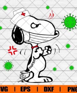 Virus and Snoopy Nurse Svg, Snoopy, Nurse Life, Gift for Nurse, Gift for Doctor, Layered Svg Eps Png Dxf