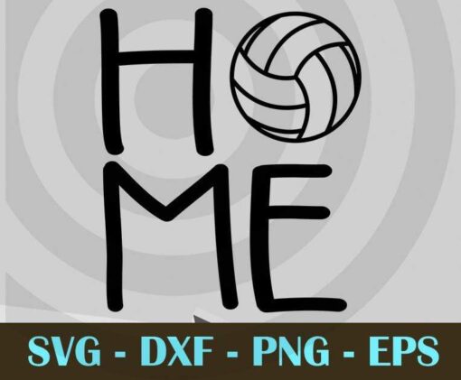 VolleyBall Home sport men black art Customizable Layered Svg, Svg Eps Png Dxf