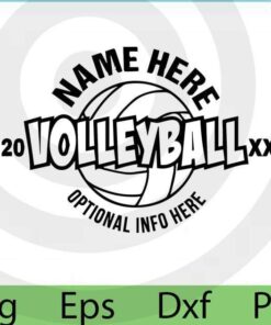 Volleyball team sports svg, Volleyball svg, template, cutting file, name svg, customize, personalize, volleyball shirt design, emblem, cricut Customizable Layered Svg, Svg Eps Png Dxf