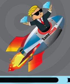 WallStreetBets, Wall Street Bets, WSB, Funny To The Moon GME, Gamestop, Diamond trump Customizable Png