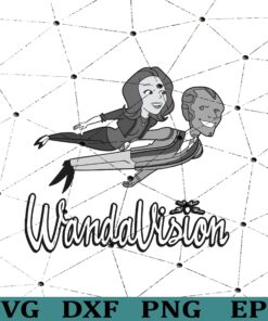 Wanda Vision, Super Hero, Marvel Hero, Wanda Vision Sitcom, Couple Shirt, Love, Wanda Vision Lovers ,movie, Marvel Fans Layered Svg Eps Png Dxf