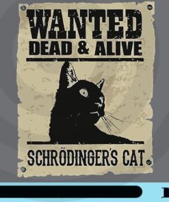 Wanted Dead And Alive, Schrodinger's Cat, Erwin Schrödinger, Quantum Mechanics, Love Cat, Love Physics Customizable Png