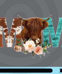 Western Mom Cow, Western Horse, Mom Cow, Sublimation Western Png, Cowhide, Cow Mom, Mother Gift, Customizable Png