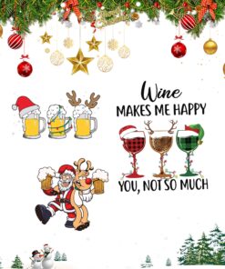 Wine Make Me Happy, You Not So much Christmas Beer, Santa Hat, Chrismas 2020, Merry Christmas svg, png, dxf, eps