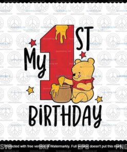 Winnie The Pooh Svg Baby Svg, Honey Svg Tigger Svg 1st Birthday Customizable Svg, Png, Dxf, Eps