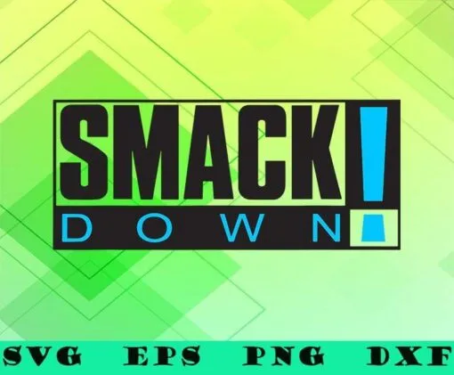 WWE SmackDown Retro Logo, WWE Friday Night Smackdown, WWE Raw, WWE NXT, WWE 205 Live, SVG PNG DXF, EPS, PDF