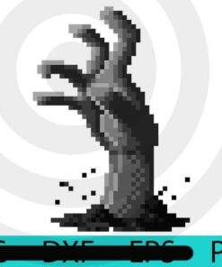 Zombie Grasp Pixels , Halloween 2021, Halloween, Halloween Theme, Scary Halloween Art, Halloween Gift, Customizable PNG