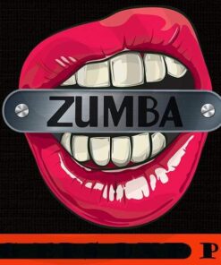 Zumba Lipstick Kiss, Zumba Dance Fitness, Music Dance lover, Zumba Mouth Sexy Lips, Customizable PNG